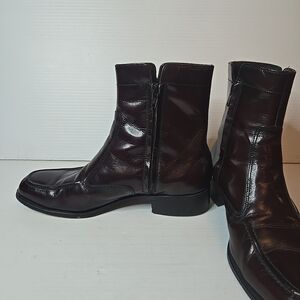 Florsheim Essex Mens 7.5D Burgundy Leather Ankle Boots